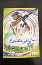 2025 Finest Moments Autographs Bernie Williams #FMA-BWI card
