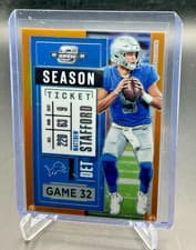 Matthew Stafford 2020 Panini Contenders Optic card