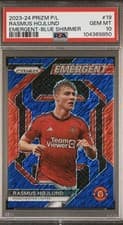 Rasmus Hojlund 2023 Panini Prizm Premier League Emergent card