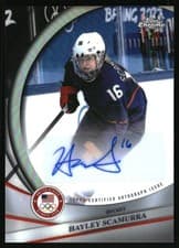 Hayley Scamurra 2026 Topps Chrome Olympic Hopefuls card