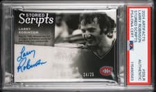 2024-25 Upper Deck Artifacts Storied Scripts Larry Robinson #SS-LR card