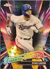 2024 Topps Chrome Logofractor Edition Future Stars Evan Carter #FSLE-7 card