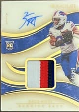 Zack Moss 2020 Panini Immaculate Collection card