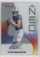 2025 Leaf Vivid Neon Autographs Ethan Grunkemeyer #NA-EG1 card