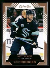 Matty Beniers 2022 Upper Deck O Pee Chee Glossy card