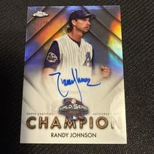 2025 Topps Chrome World Series Champion Autographs Randy Johnson #WSC-RJ card