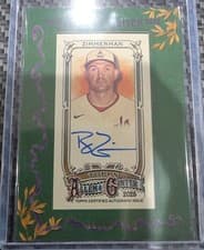 2025 Topps Allen & Ginter Framed Mini Autographs (Baseball) Ryan Zimmerman #MA-RZ card