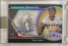 2025 Topps Five Star Pentamerous Penmanship Autographs Fergie Jenkins #PP-FJ card