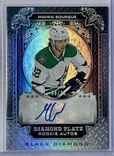 2024-25 Upper Deck Black Diamond Diamond Plate Rookie Autograph Mavrik Bourque #DPR-MB card