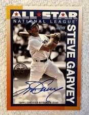 2025 Topps Update 1990 Topps All-Star Autographs Steve Garvey #90AS-SG card