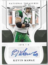 Kevin Mawae 2020 Panini National Treasures Signatures card