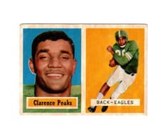 Clarence Peaks 1957 Topps card