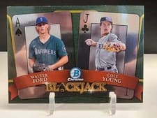 2022 Bowman Draft Blackjack Cole Young, Walter Ford #BJ-7