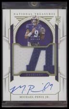 Michael Penix Jr. 2024 Panini National Treasures Collegiate card