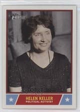 Helen Keller 2025 Topps Heritage Notable American card