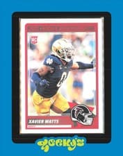 Xavier Watts 2025 Score Rookies card