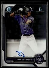 Juan Guerrero 2022 Bowman Chrome Prospect Autographs card
