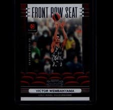 2025-26 Panini Contenders EuroLeague Front Row Seat Victor Wembanyama #7 card