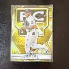 2025 Topps Chrome Black Rookie Design Variations Pedro León #151 card