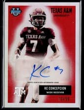 2025 Bowman University Chrome 1955 Bowman Football Autographs Kevin Concepcion #55AV-KC card