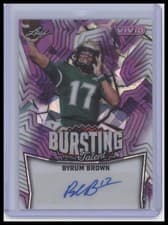 2025 Leaf Vivid Bursting With Talent Autographs Byrum Brown #TA-BB1 card