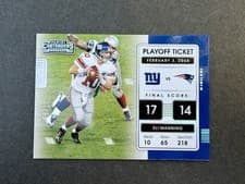 Eli Manning 2021 Panini Contenders Playoff Ticket card