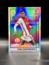 Ryan Gravenberch 2020 Topps Merlin Chrome UEFA Champions League card