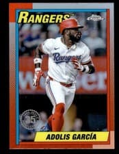 2025 Topps Chrome Logofractor Edition 1990 Topps Adolis García #90CB-4 card