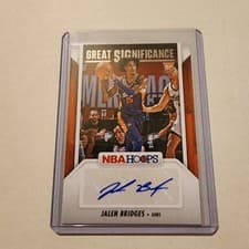 2024-25 Hoops Great SIGnificance Jalen Bridges #GS-JBS card