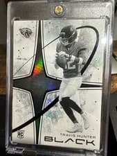 2025 Panini Black White Night Travis Hunter #22 card