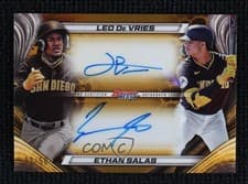Ethan Salas / Leo De Vries 2024 Bowman's Best Dual Autographs card