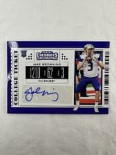 Jake Browning 2019 Panini Contenders Draft Picks card
