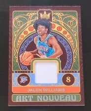 Jalen Williams 2022 Panini Court Kings Art Nouveau card