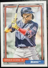 Ronald Acuna Jr 2021 Topps Update 1992 Redux card