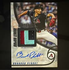 2025 Topps Update Major League Material Autographs Brandon Pfaadt #MMAU-BP card