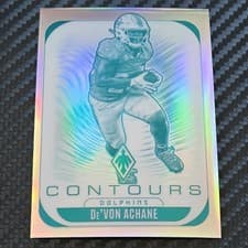 De'Von Achane 2025 Panini Phoenix Contours card