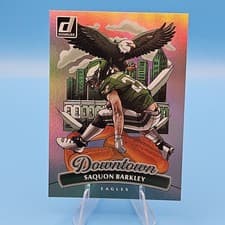 Saquon Barkley 2025 Panini Donruss Downtown card