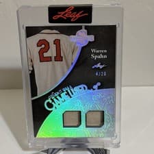 2025 Leaf Spectacular Baseball When it Was A Game Used Warren Spahn #WU-28 card
