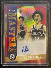 2025-26 Finest Masters Autographs Nolan Traore #MA-NT card