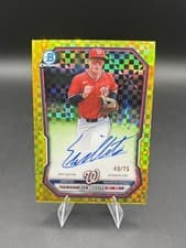 Eli Willits 2025 Bowman Draft Chrome Prospect Autograph card