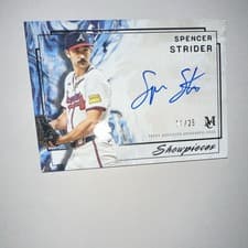 2025 Topps Museum Collection Showpieces Autographs Spencer Strider #SA-SST card