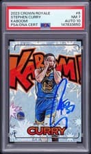 Stephen Curry 2023 Panini Crown Royale Kaboom card
