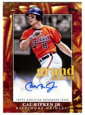 2024 Topps Grand Gamers Autographs Cal Ripken Jr. #GOGA-CR card