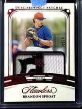 2024 Panini Flawless Dual Prospect Patches Brandon Sproat #DP-BS card