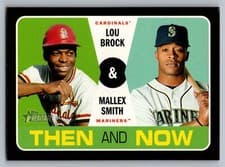 2020 Topps Heritage Then and Now Mallex Smith / Lou Brock #TN11
