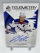 2024-25 SP Authentic Telemetry Autographs Jacob Trouba #T-JT card