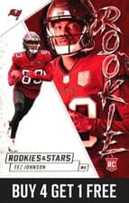 Tez Johnson 2025 Panini Rookies & Stars Rookie Exclusive card