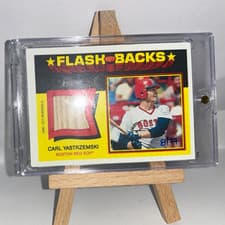 2026 Topps Heritage Flashback Relics Carl Yastrzemski #FBR-CY card
