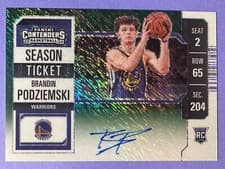 Brandin Podziemski 2023 Panini Contenders card