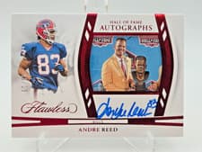 2024 Panini Flawless Hall of Fame Autographs Andre Reed #6 card